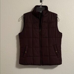 Chaps Women's Quilted Vest - Dark Brown